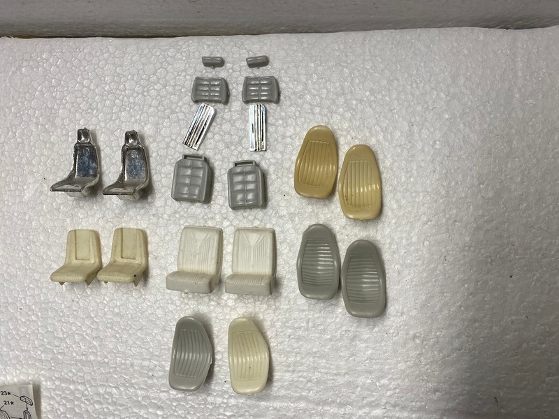 LOT Bucket Seats 1:25 Model Car Hot Rod High Back MSC Custom Interior LOOK #12