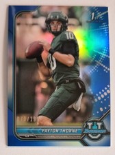 2021-22 Bowman University Blue Refractor Payton Thorne Michigan St. Spatans /199