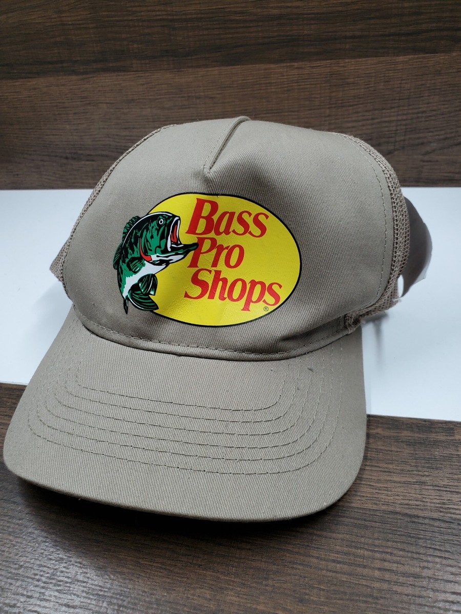 VINTAGE Bass Pro Shops Trucker Hat Fish Logo Gone Fishing
