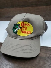 VINTAGE Bass Pro Shops Trucker Hat Fish Logo Gone Fishing Snap back Cap NWT NOS