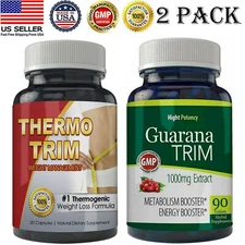 Thermogenic Fat burner Pills Guarana Extract Weight Loss Capsules Free Shipping