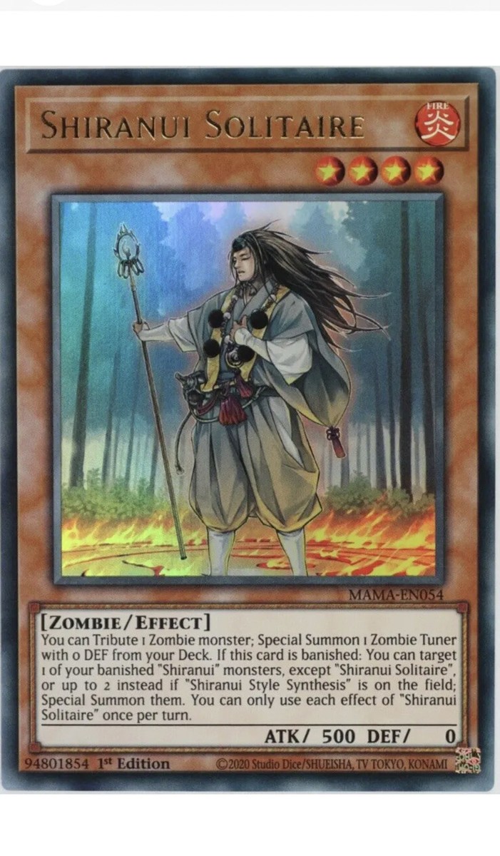 Yu-Gi-Oh! Shiranui Solitaire MAMA-EN054 – Ultra Rare, 1. Ausgabe Aus Magnificent Mavens