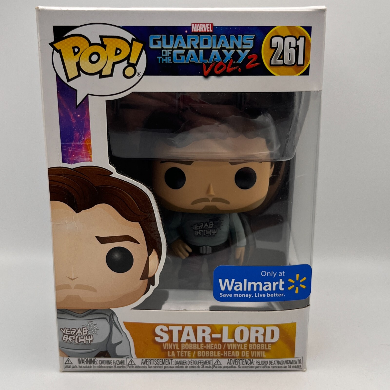 Funko Pop! Guardians Of The Galaxy Vol 2 Star-Lord #261 Walmart Exclusive