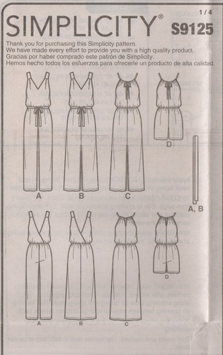 Simplicity Sewing Pattern 9125 EASY Jumpsuit Dresses Maxi Playsuit Size 4-26 New - Picture 3 of 13