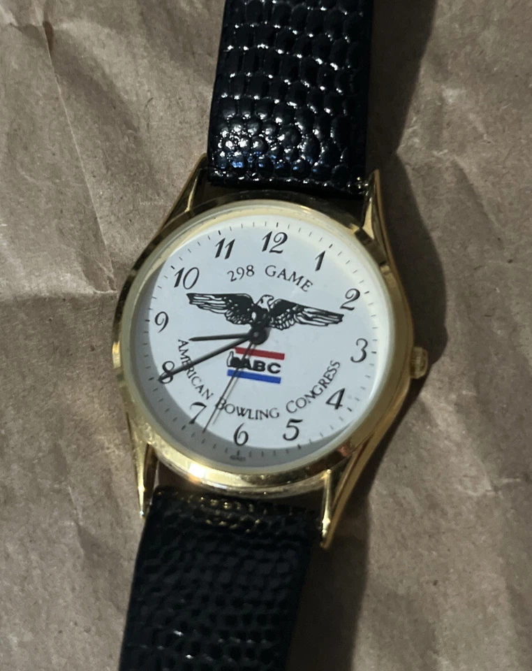 Juego de bolos 298 vintage Caravelle de Bulova 2002 ABC American Bowling Congress Foto 2 de 3