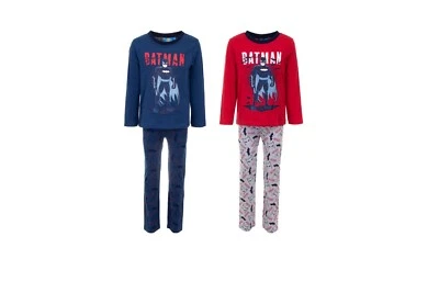 Batman Schlafanzug 2 tlg. Pyjama Nachtwäsche Marvel Größen: 98 104 116 128