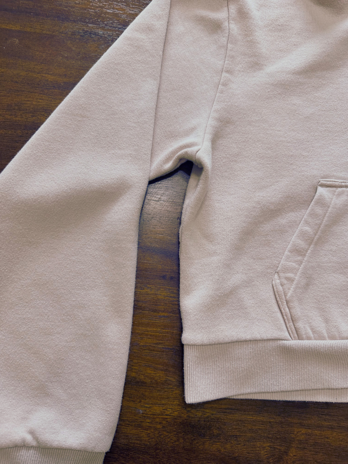 VANS Hoodie Women's Medium Pink Cropped Pullover Drop Shoulder Pre-Owned image 6