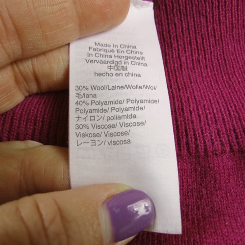 UNIVERSAL STANDARD x J.CREW Women's Fuchsia Sweater Dress Size 2X Wool Blend - Picture 7 of 8
