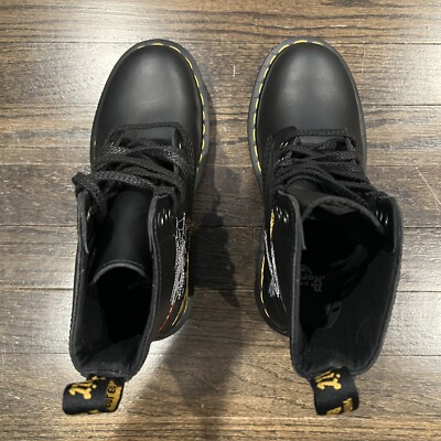 Dr. Martens 1460 Souvenir Black Skull Embroidered Boots 26929001