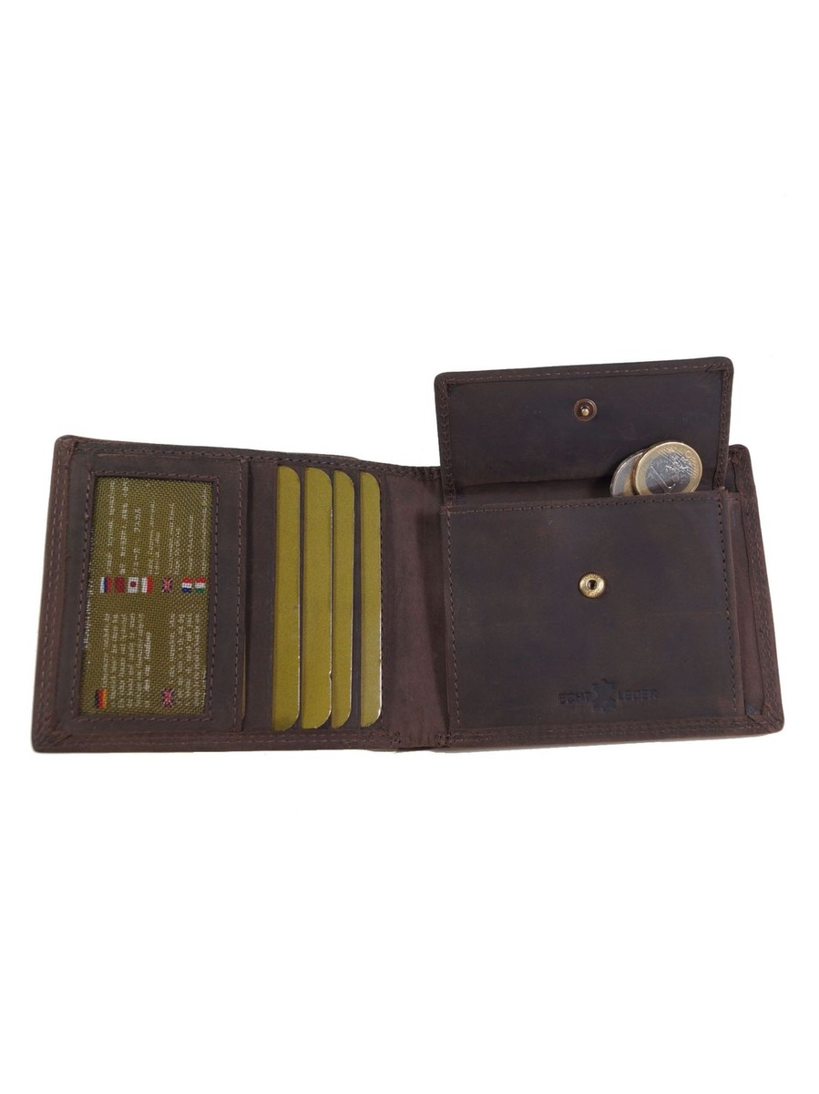 Hodalump Ratschkatl men's wallet purses Fredl leather brown 1011-H2