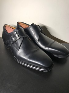 magnanni black monk strap