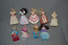McDonalds 1993 Barbie Complete Set of 8 Rooted Hair Dolls  Under 3 Doll