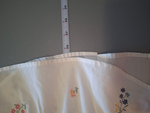 Napa Valley Womens Button-Up Blouse Petite 6 White Floral Embroidery Cottagecore - Picture 6 of 6
