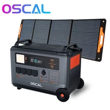 OSCAL PowerMax 6000 Portable Power Station 6000W 3600Wh LiFePO4+200W Solar Panel