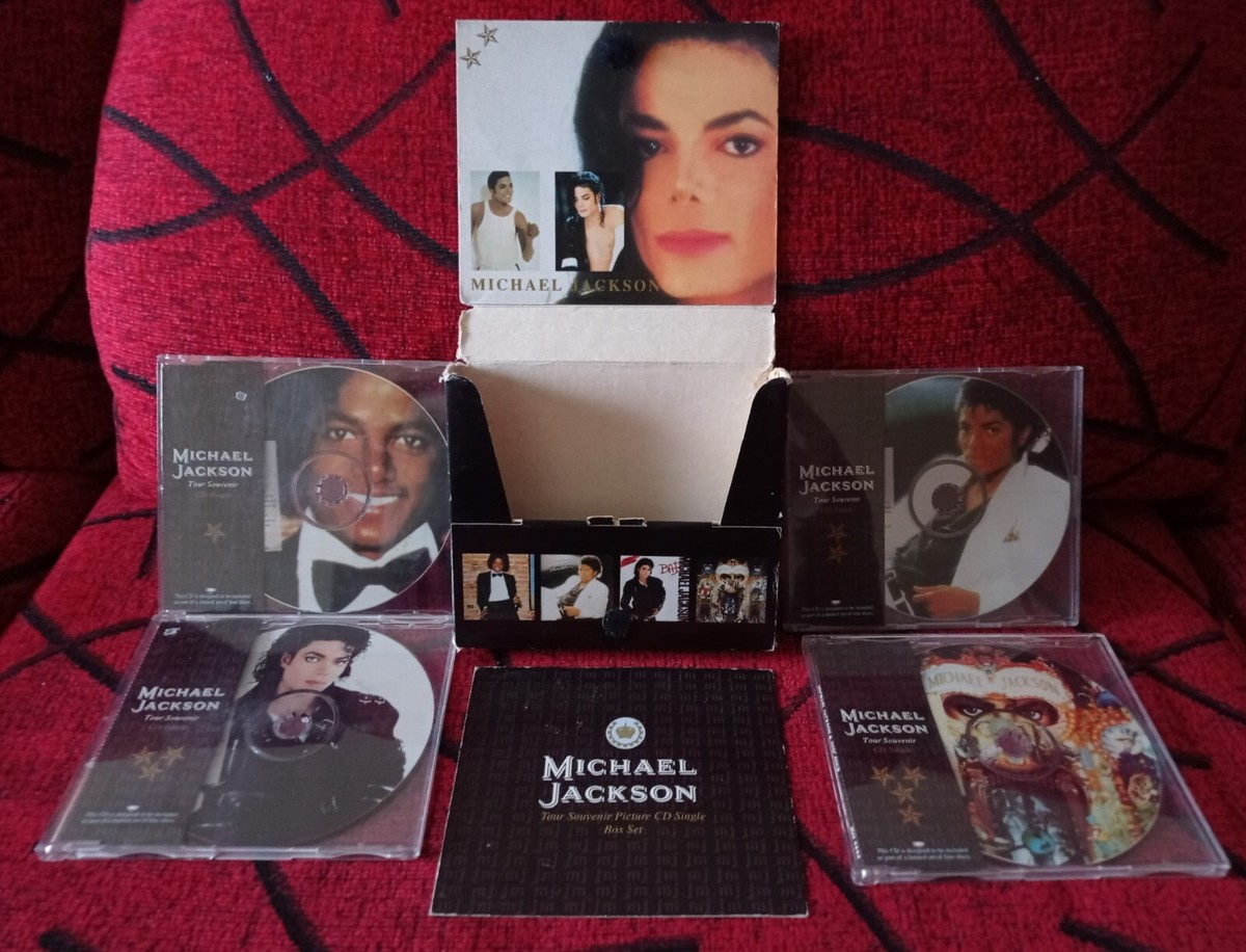 MICHAEL JACKSON ** Tour Souvenir Pack ** 4 PICTURE CD SET 1992 UK