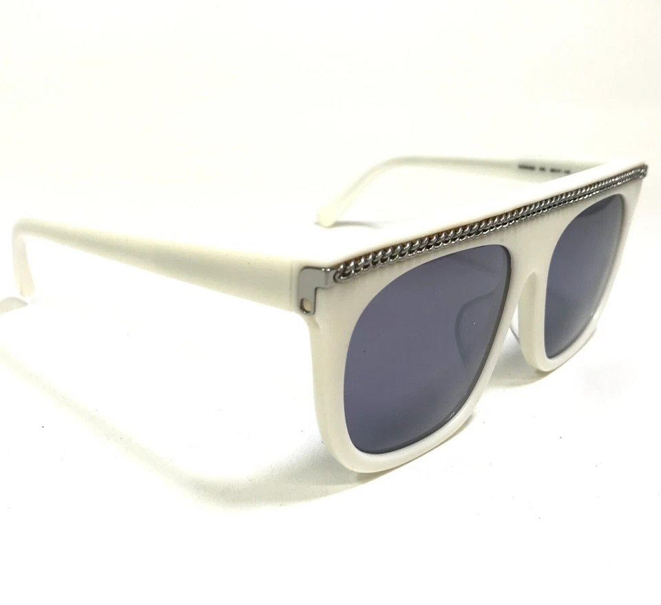 Gafas de sol Stella McCartney SC0043SA 004 marfil marcos cuadrados con lentes negras Foto 2 de 4