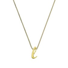 Tiny 9ct Gold Alphabet Letter L Necklace 16 - 20 Inches Name Initial