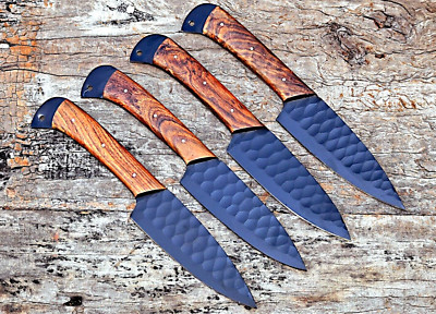 Custom HandMade Steak Knife Set Chef Kitchen Knives Forged Carbon Steel 2652