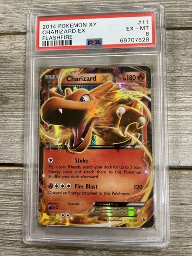 Charizard-EX graded PSA 6 for sale on eBay