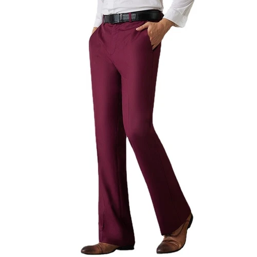 Herren Glockenboden Schlaghose schmal elegant Bootcut formelle Hose Passform Retro 60er 70er - Bild 8 von 27