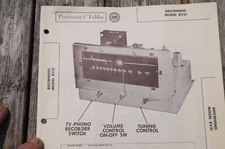 Vintage SAMS Photofacts   1953  BROWNING  Model  RV- 31  FM Recjever for Install