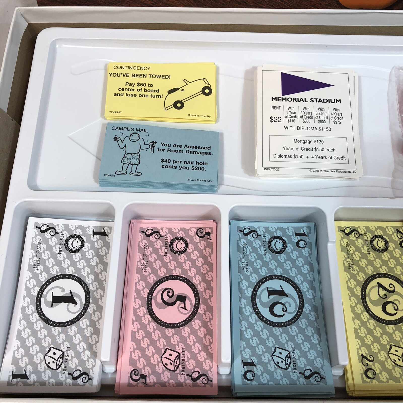 Texasopoly University of Texas Austin Board Game Late For The Sky