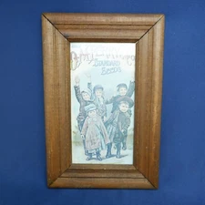 Vintage D.M. Ferry & Co's Standard Seeds Advertising Poster Framed