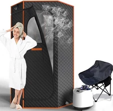 3Liter Portable 1200 W Suana For Home - Full Size Personal Steam Sauna Tent