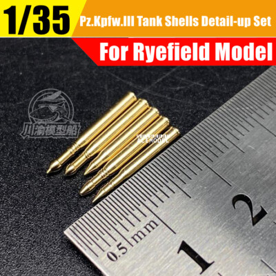 1/35 Scale German Pz.Kpfw.III Tank Metal Artillery Shell Detail-up Set 60PCS/Set
