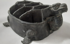 Vintage Japanese Dragon Flower Frog Metal Ikebana Kenzan Bouquet Holder