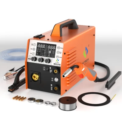 6IN1 250A Alu MIG Schweißgerät ohne Gas-MIG TIG MMA für Heim- und Autoreparatur - Bild 1 von 4