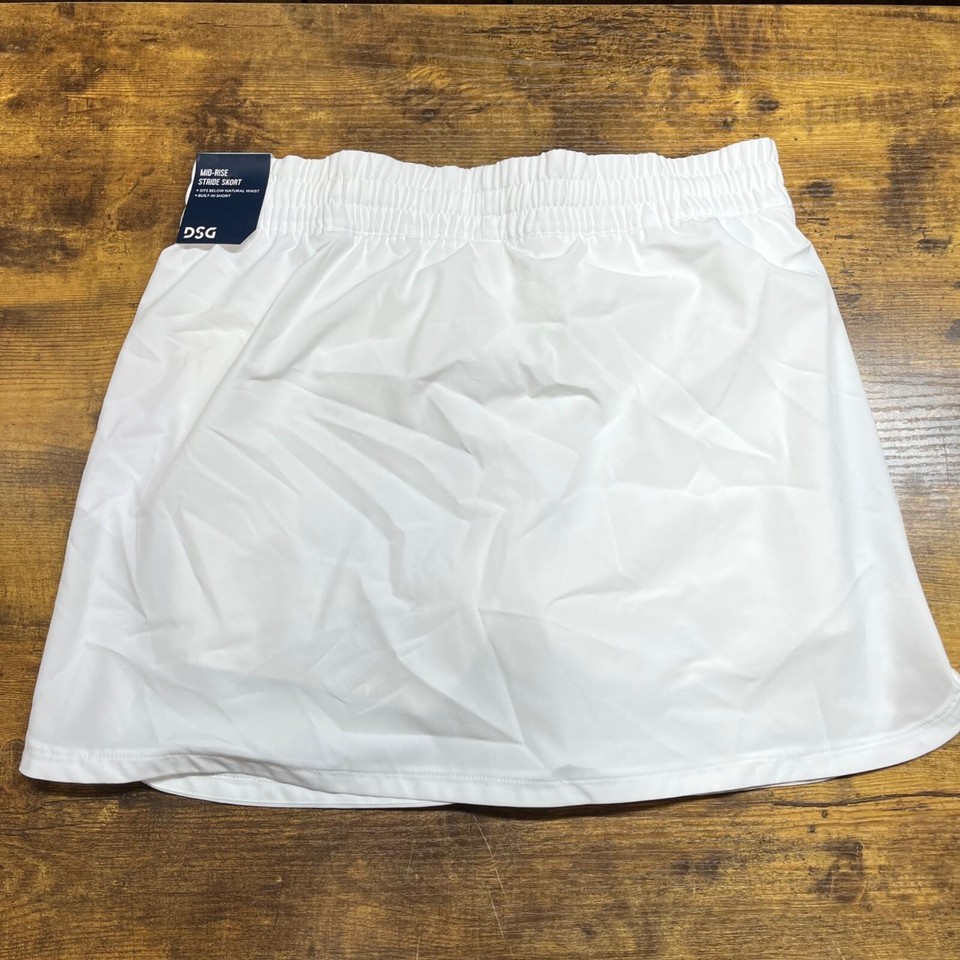 DSG Women's Stride Skort White XXL MidRise NWT Built in Shorts eBay