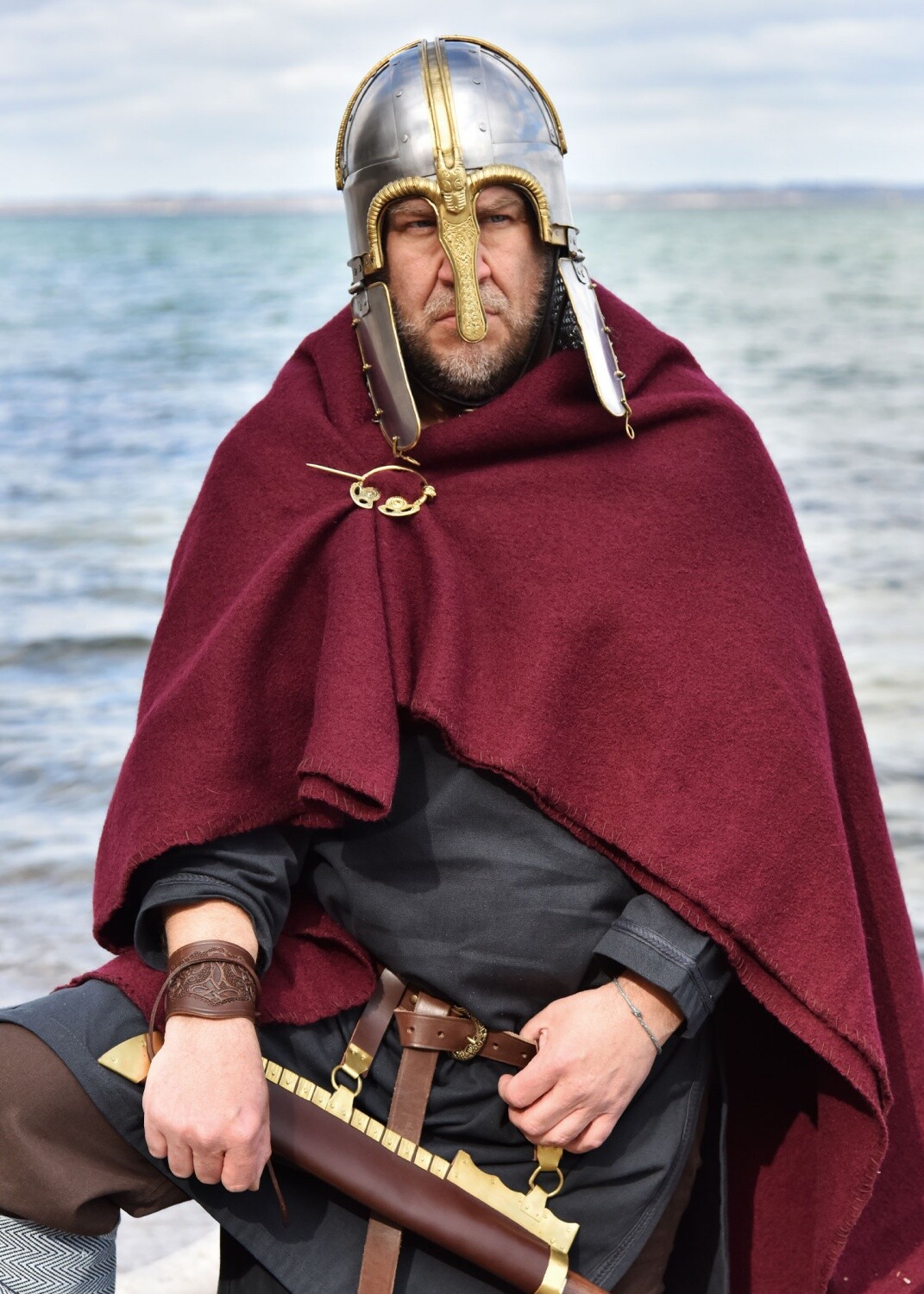 Thumbnail - Battle-merchant Coppergate Helm Unvernieteter Kettenbrünne 1,6mm Stahl