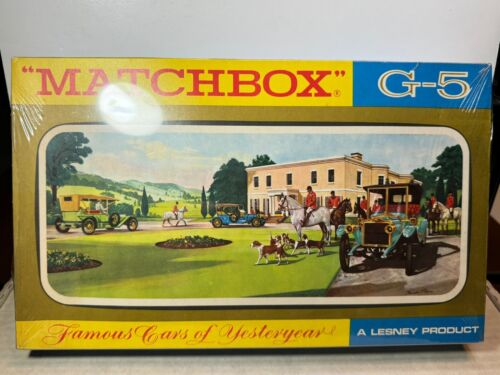 MATCHBOX MODELS OF YESTERYEAR G-5 FAMOUS CARS OF YESTERYEAR GIFT SET 1969 LESNEY - Picture 2 of 8
