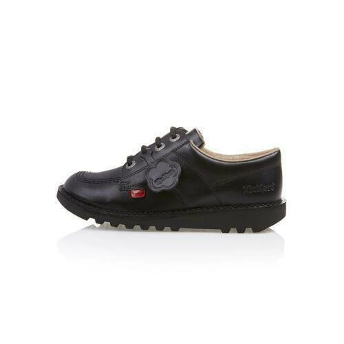 Kickers Kick Low J Core Black Leather Shoes KF0000439BTW