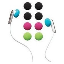 Replacement Foam Pads cushions 5 PACK in 4 colors for iPhone Earphones Headphone