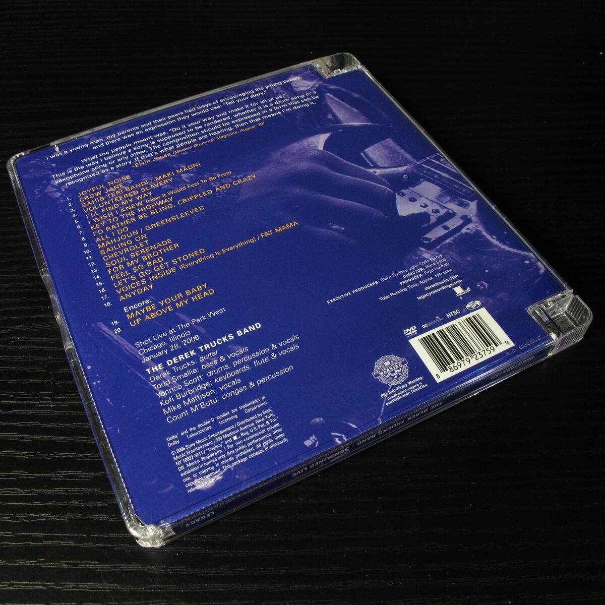 The Derek Trucks Band - Songlines Live USA DVD Region Code The Derek Trucks Band - Songlines Live USA DVD Region Code