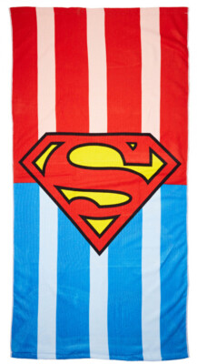 Superman Strandtuch 140 x 70 cm. Handtuch Strandlaken DC Comics WB Shield