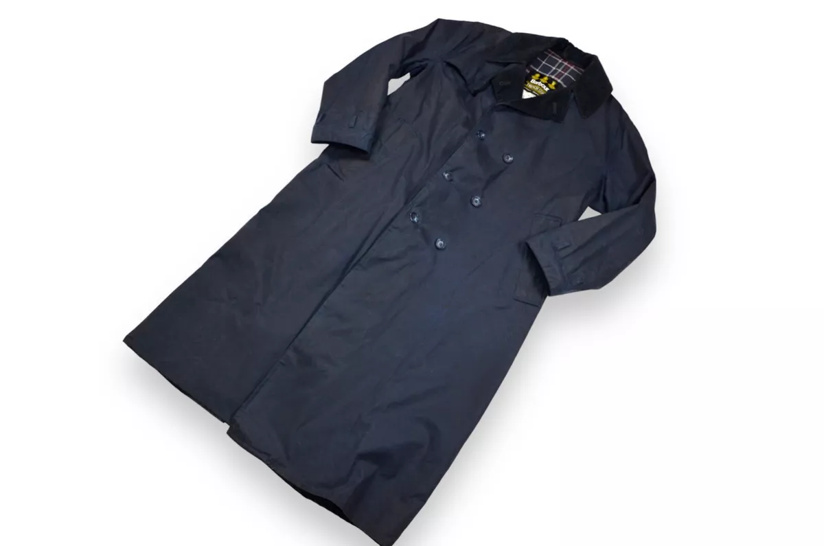 Barbour long coat mens cheap