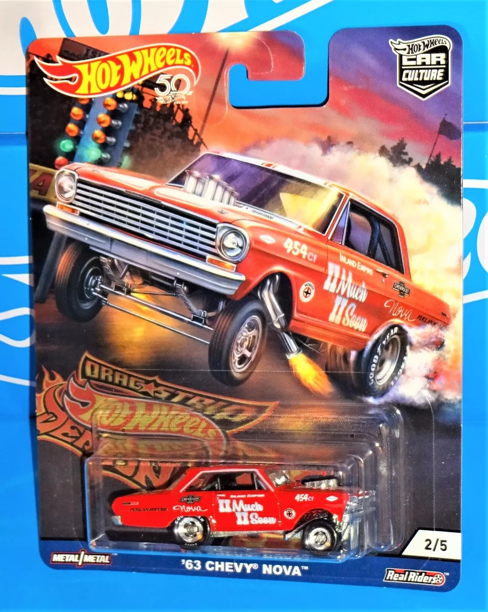 Hot Wheels 50th 2018 Car Culture Dragstrip Demons 2 5 63 Chevy