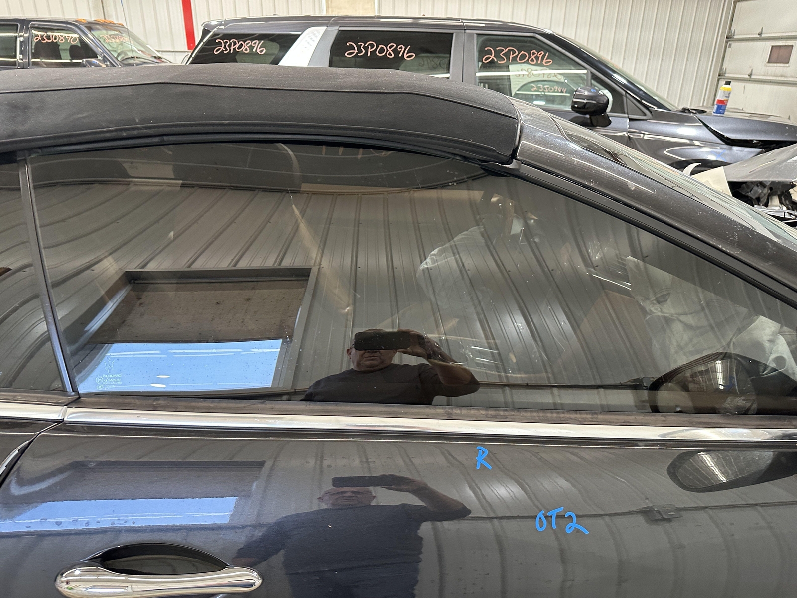 2007-2013 MASERATI GRANTURISMO RIGHT PASSENGER FRONT DOOR SHELL PANEL BLACK NERO