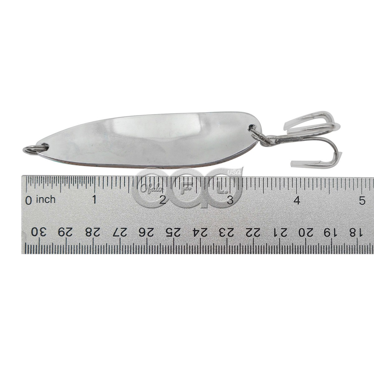 Fishing Spoons Silver Chrome Fish Jigs Casting Lures 1oz 2oz 3oz