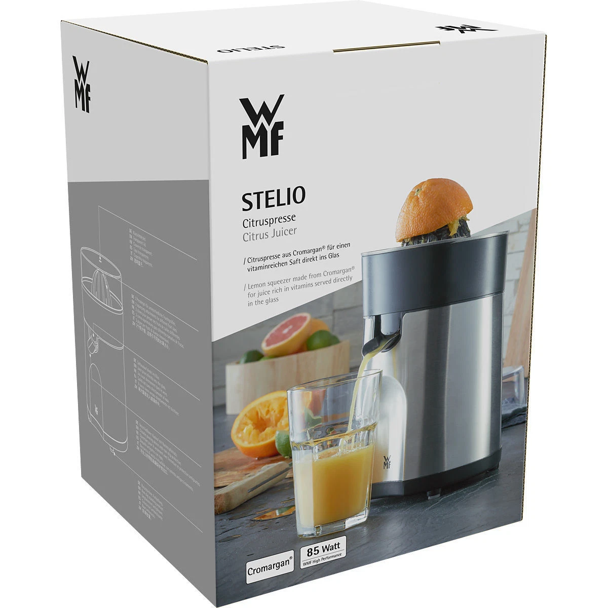WMF STELIO Citrus Press Black Electric 85 W, free shipping Worldwide