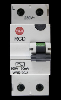 WYLEX 100 AMP 30mA DOPPELPOLIG RCD TYP AC WRS100/2