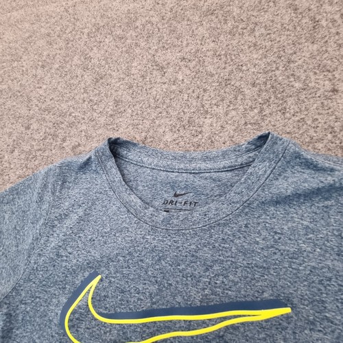 Nike Shirt Kids XSMALL blue TShirt Crew Neck Football Soccer sports size XS - Picture 3 of 12