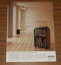 Seltene Werbung vintage WEGA JPS 354 DELTA HiFi Anlage Baustein-System 1981