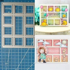Metal Cutting Dies Collage Frame Scrapbooking Embossing Paper Card Stencil Mold