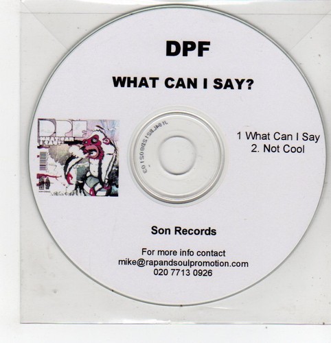 (FF564) DPF, What Can I Say? - DJ CD
