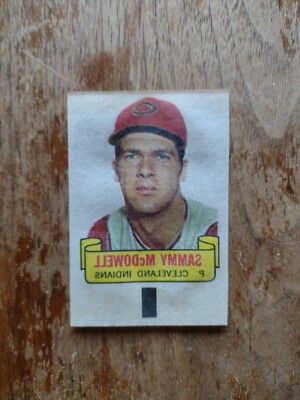 1966 Topps Rub-Offs Sammy McDowell  Cleveland Indians Ex
