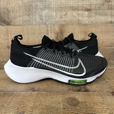 Nike Air Zoom Tempo FK Youth 5Y = Women's 6.5 Black White Running CJ2102 001 NEW